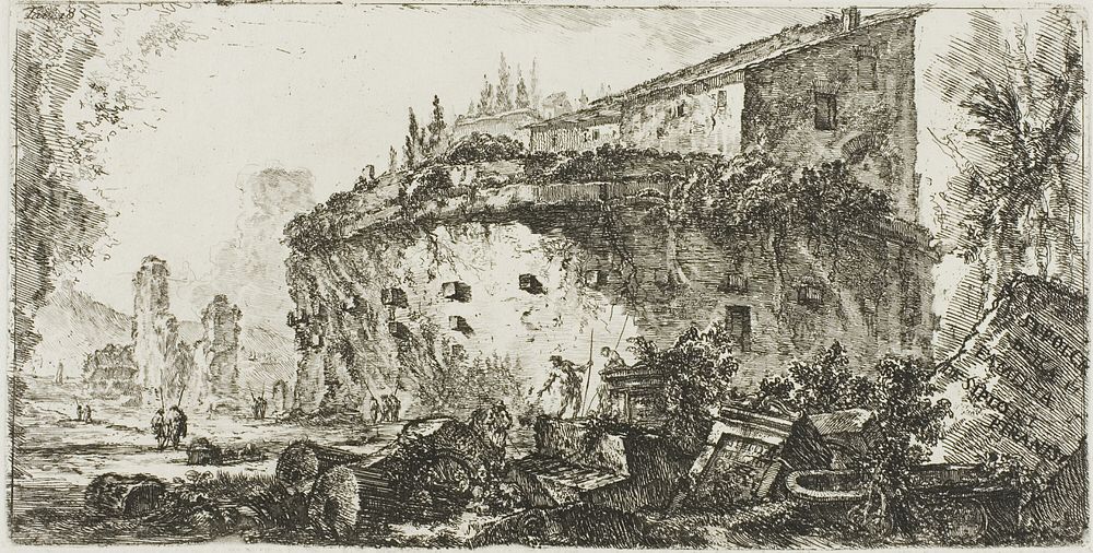 Tomb of the Scipios, plate 18 from Some Views of Triumphal Arches and other arches by Giovanni Battista Piranesi