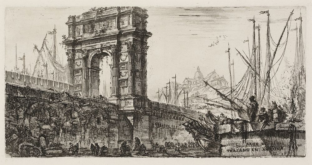 Arch of Trajan in Ancona, plate 28 from Some Views of Triumphal Arches and other monuments by Giovanni Battista Piranesi