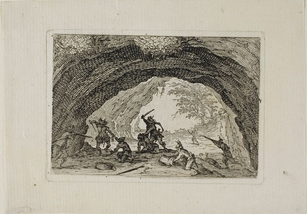 The Cavern of Brigands, from The Caprices by Jacques Callot