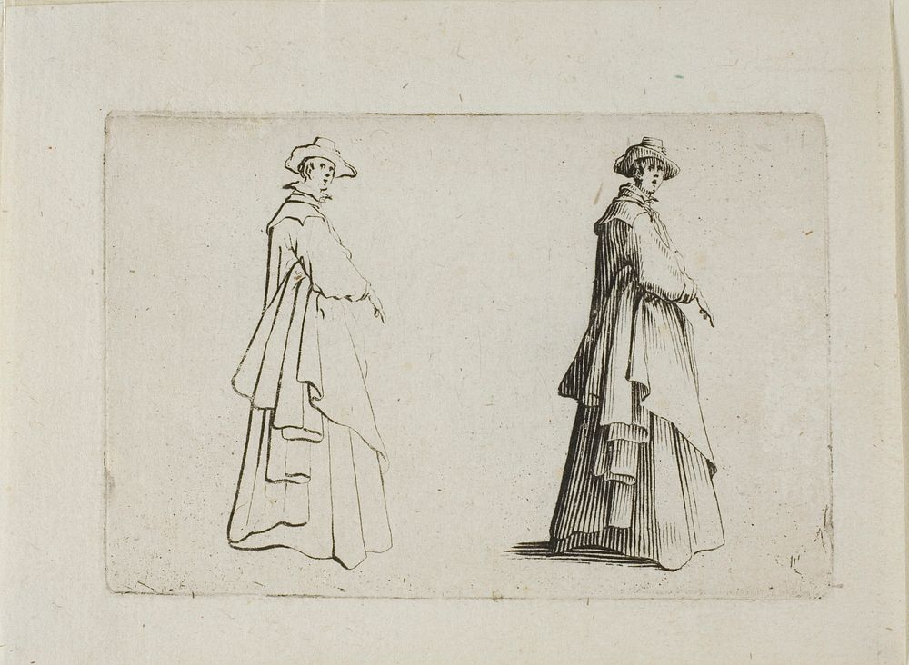 The Lady with Full Clothing, from The Caprices by Jacques Callot