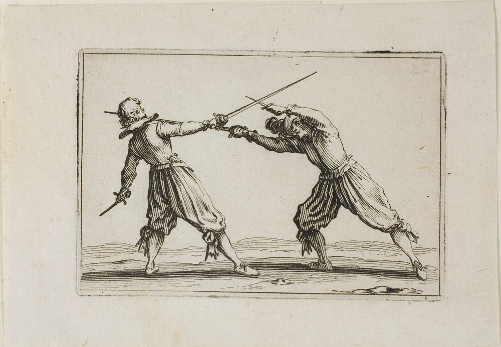 The Duel with Swords and Daggers, from The Caprices by Jacques Callot