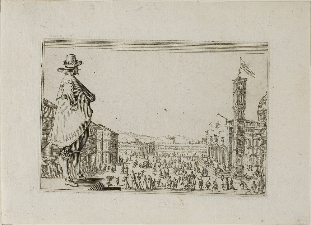 The Duomo in Florence, from The Caprices by Jacques Callot
