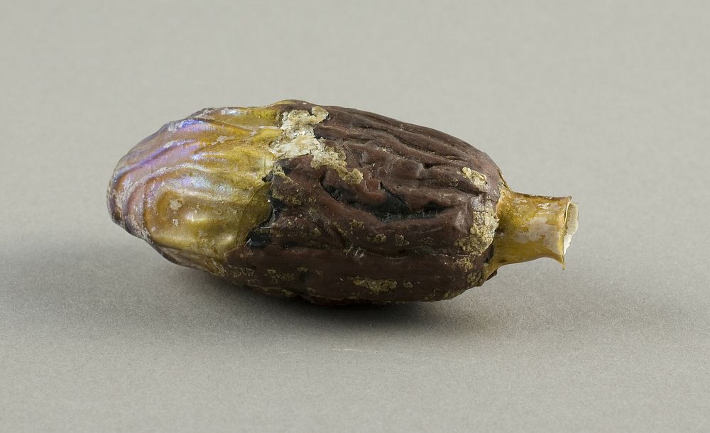 Bottle in the Shape of a Date by Ancient Roman