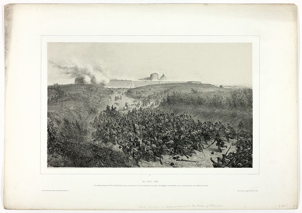 April 30, 1849, from Souvenirs d’Italie: Expédition de Rome by Denis Auguste Marie Raffet