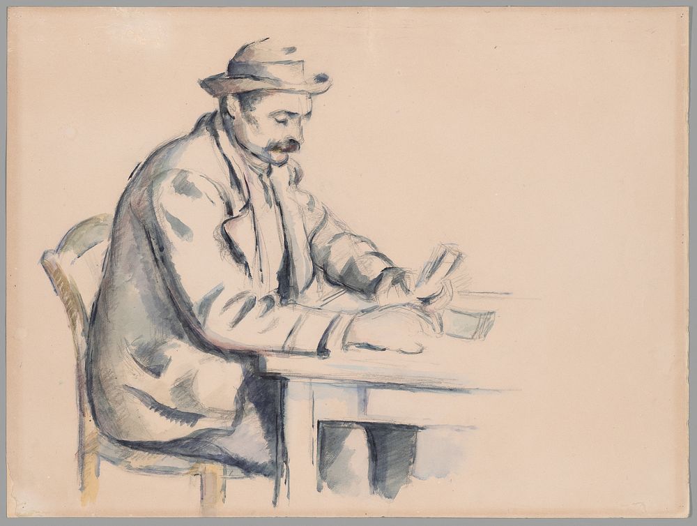 A Study for the Card Players by Paul Cezanne
