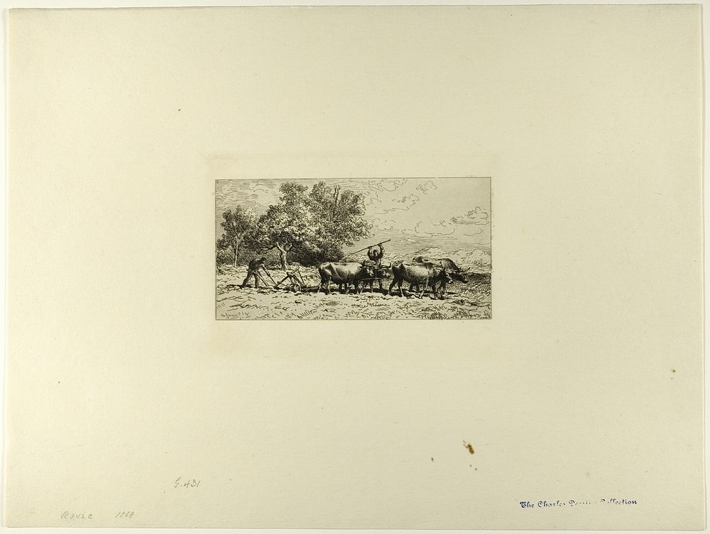 Team of Oxen by Charles Émile Jacque