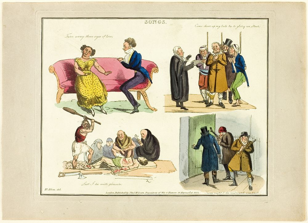 Plate from Illustrations to Popular Songs by Henry Alken