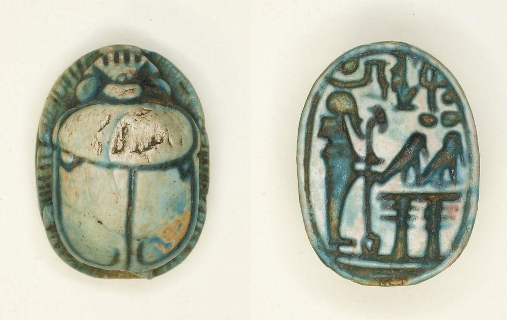 Scarab: The God Ptah with Name of Usermaatra Setepenra (Ramesses II) by Ancient Egyptian