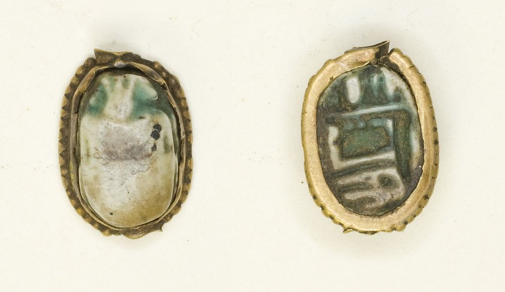 Scarab: Amun-Ra and Hieroglyphs by Ancient Egyptian