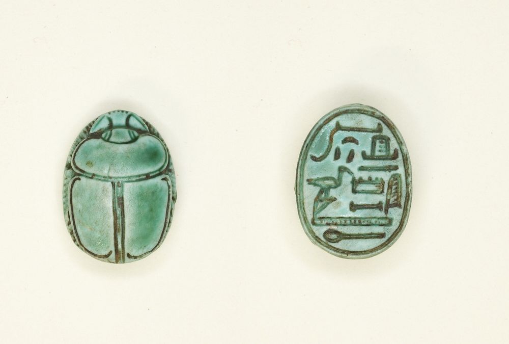 Scarab: Title (Overseer of the Granary) and Name (Djehuty) by Ancient Egyptian