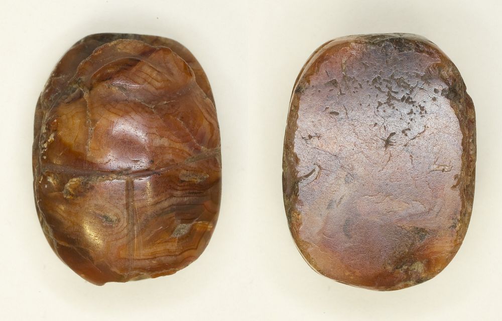 Scarab: Uninscribed by Ancient Egyptian