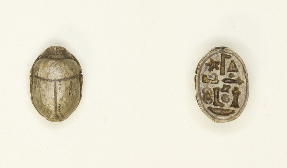 Scarab: Title and Personal Name (?) by Ancient Egyptian