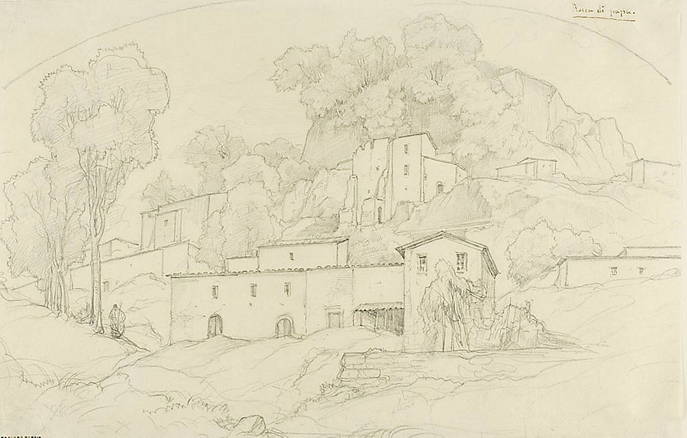 Rocca di Papa by François Edouard Bertin