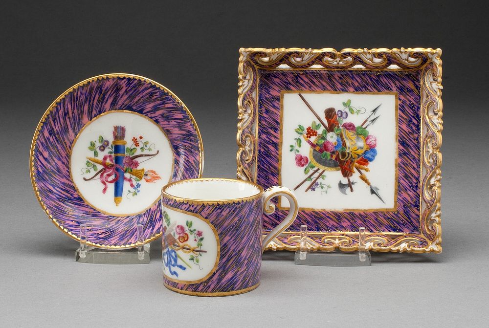 Coffee Cup, Saucer, and Tray by Manufacture nationale de Sèvres (Manufacturer)