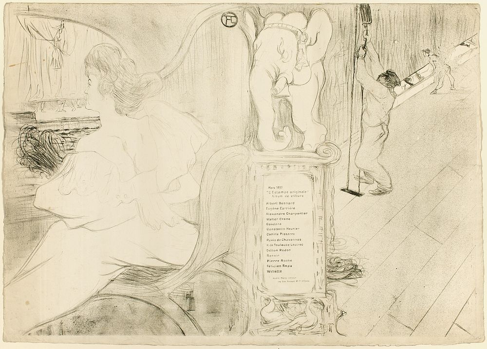 Cover for L'Estampe originale by Henri de Toulouse-Lautrec