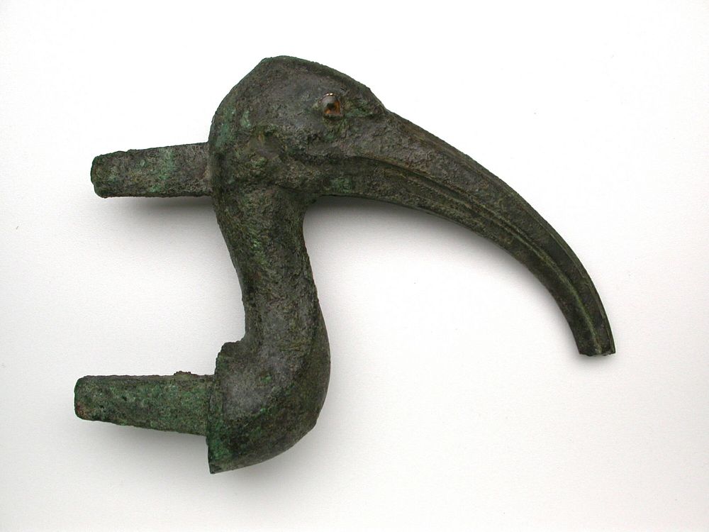 Statuette of an Ibis Head by Ancient Egyptian