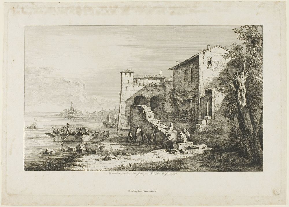 Old Customs House on the Tiber by Jean Jacques de Boissieu
