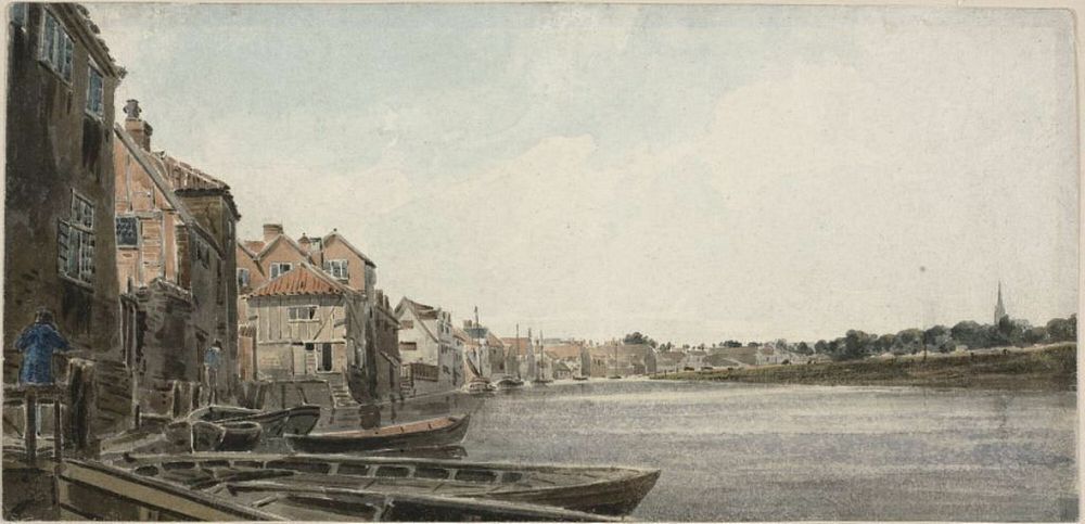 View on the Wensum at King Street, Taken from Foundary Bridge by John Thirtle