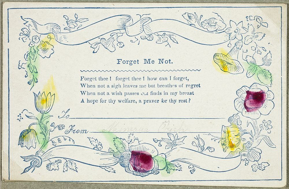 Forget Me Not (valentine)