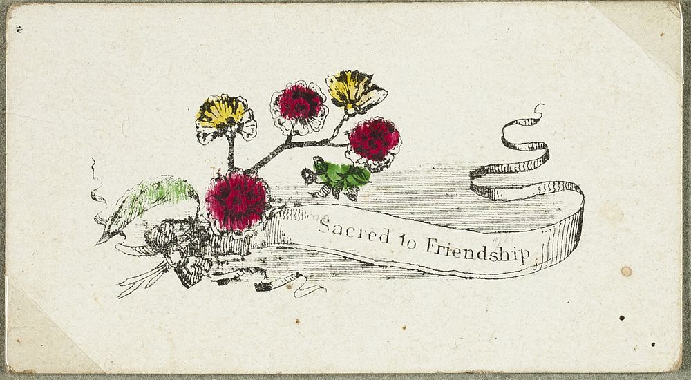 Sacred to Friendship (valentine)