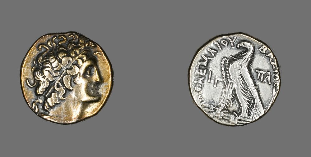 Tetradrachm (Coin) Portraying Ptolemy I by Ancient Greek