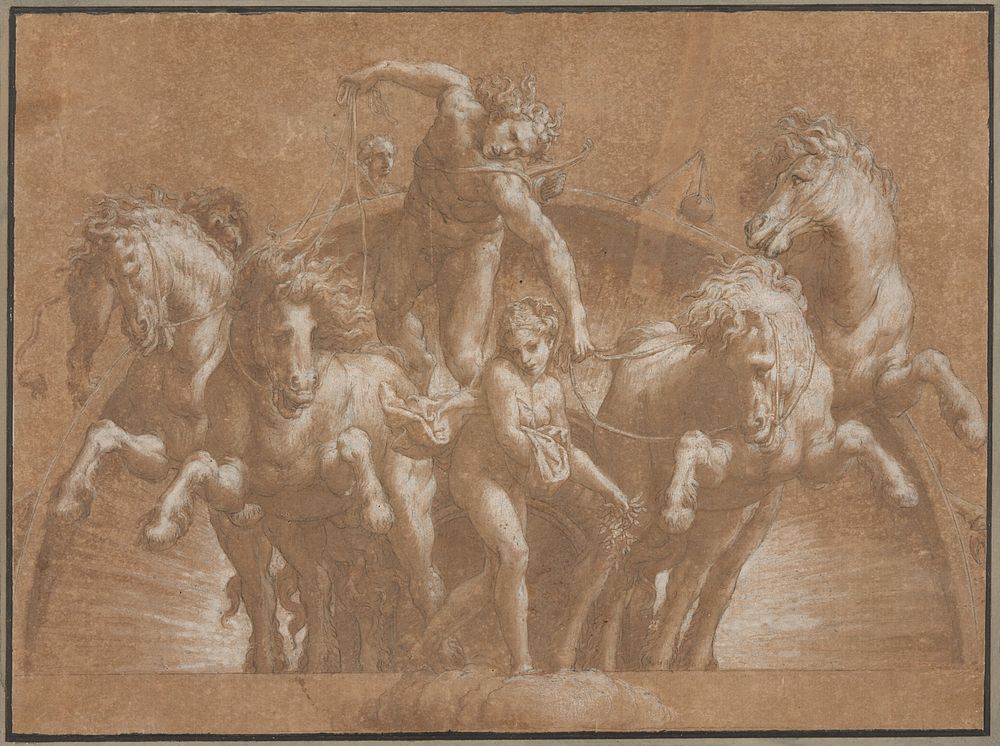 Apollo Driving the Chariot of the Sun by Lelio Orsi