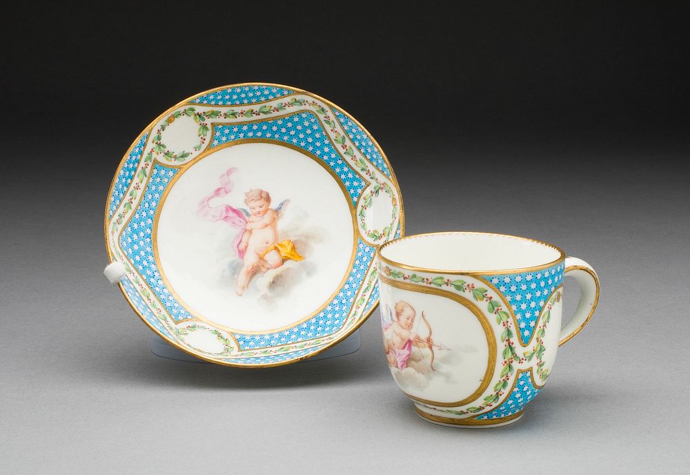 Cup and Saucer (from a tea service) by Manufacture nationale de Sèvres (Manufacturer)