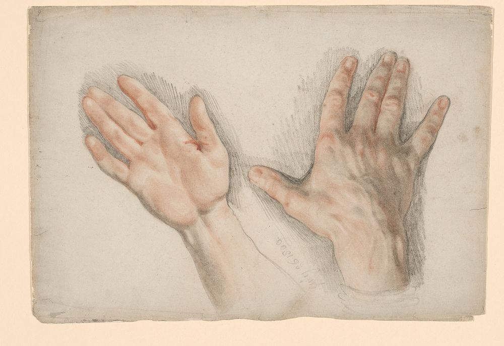 Two Studies of a Right Hand by Sir Thomas Lawrence