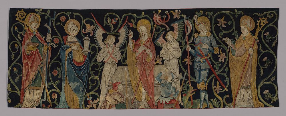 Altar Frontal depicting The Resurrection with Four Saints by Unknown