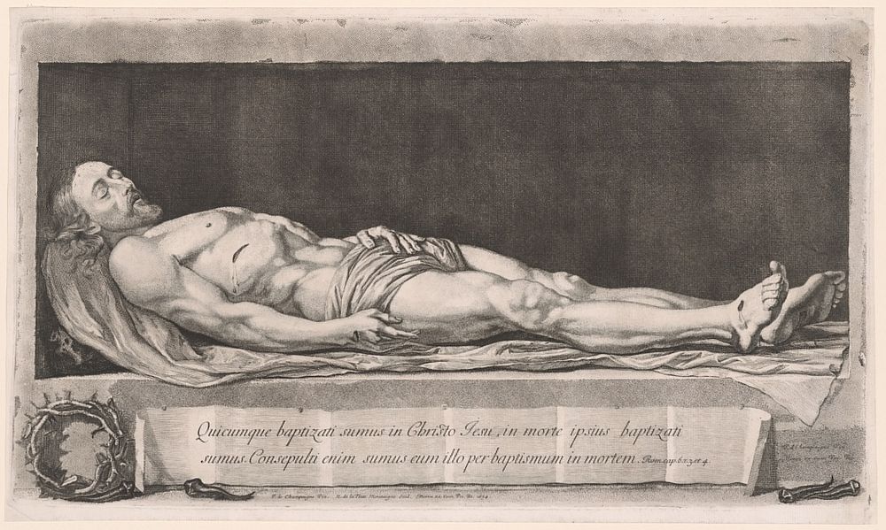 The Dead Christ Lying in the Sepulchre by Nicolas de Plattemontagne
