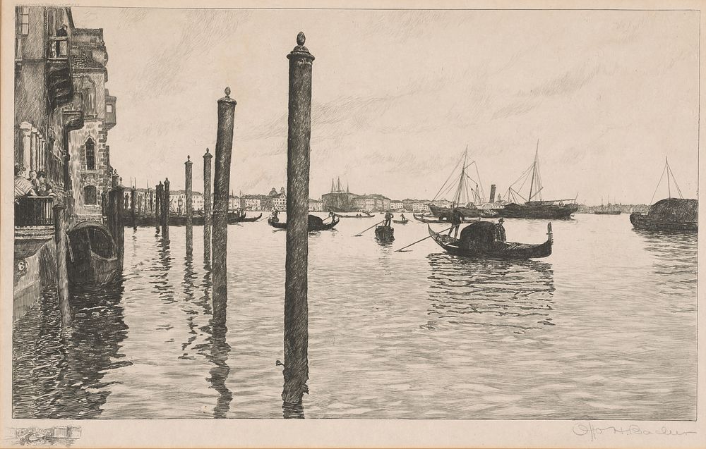 Canal Grande, Venice by Otto Henry Bacher