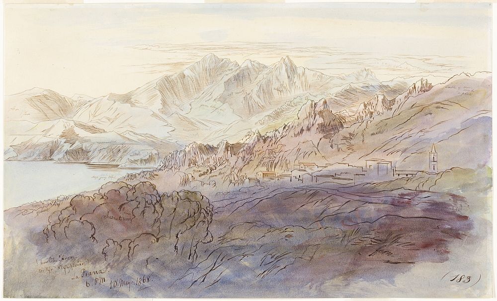 La Piana by Edward Lear