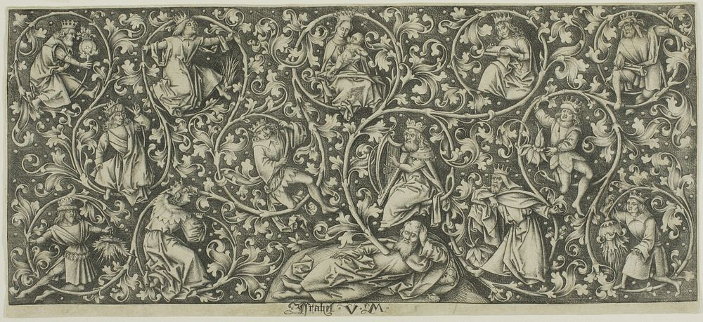 Ornament with the Tree of Jesse by Israhel van Meckenem, the younger