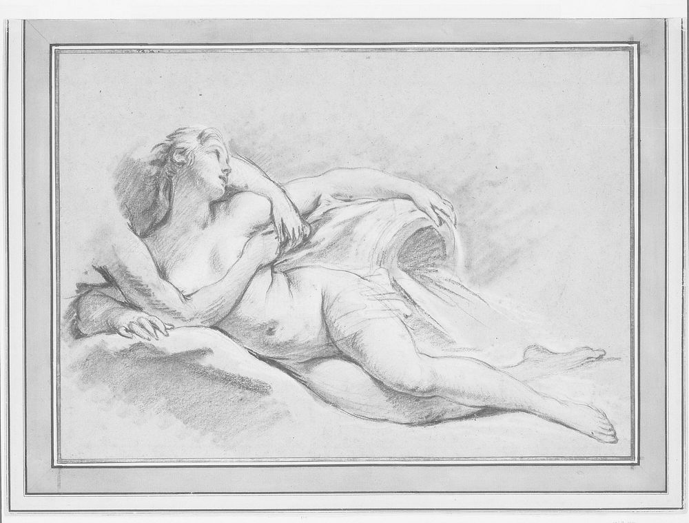 A Study for Two Nymphs by François Boucher
