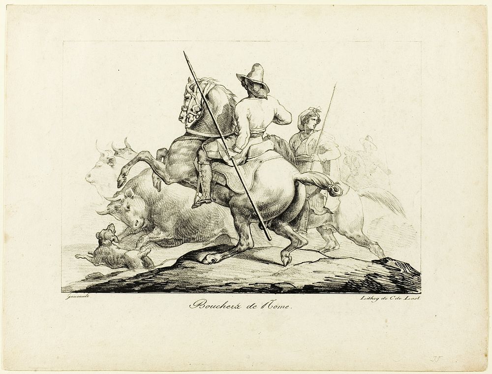 Butchers of Rome by Jean Louis André Théodore Géricault