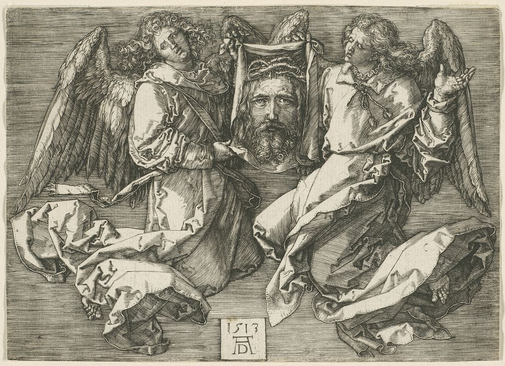 Sudarium Displayed by Two Angels by Albrecht Dürer
