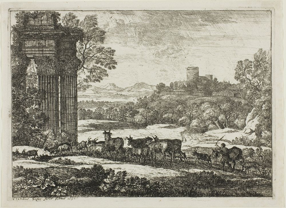 The Herd Returning in Stormy Weather by Claude Lorrain