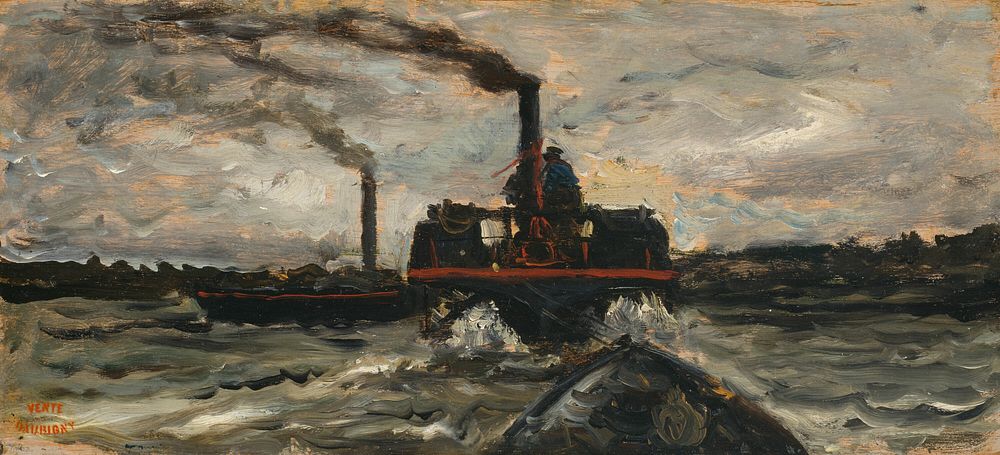 River Boat by Charles François Daubigny
