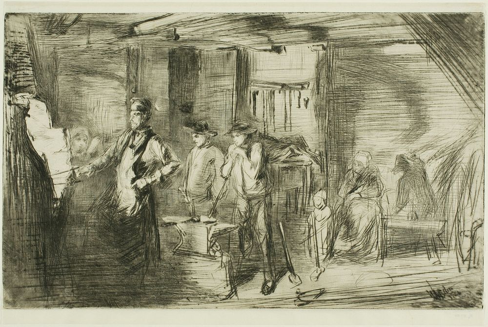 The Forge by James McNeill Whistler