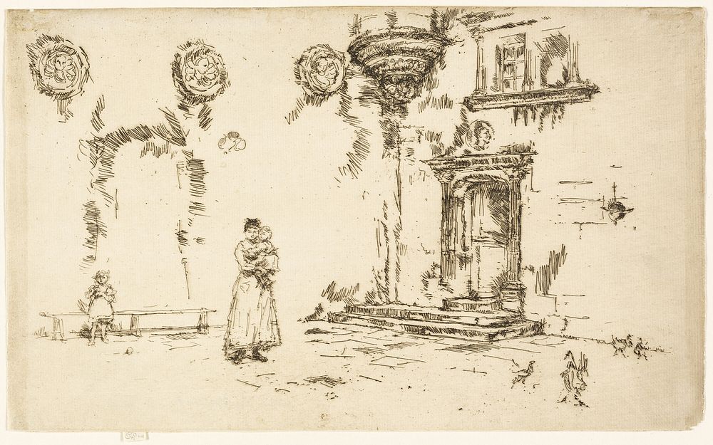 Hôtel Lallemont, Bourges by James McNeill Whistler