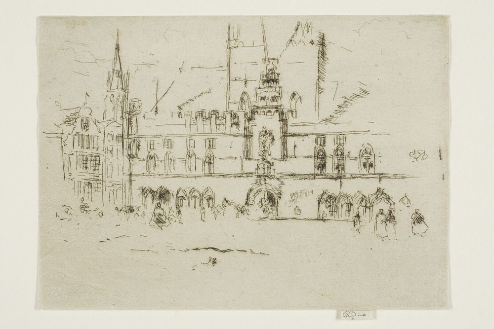 The Market, Bruges by James McNeill Whistler