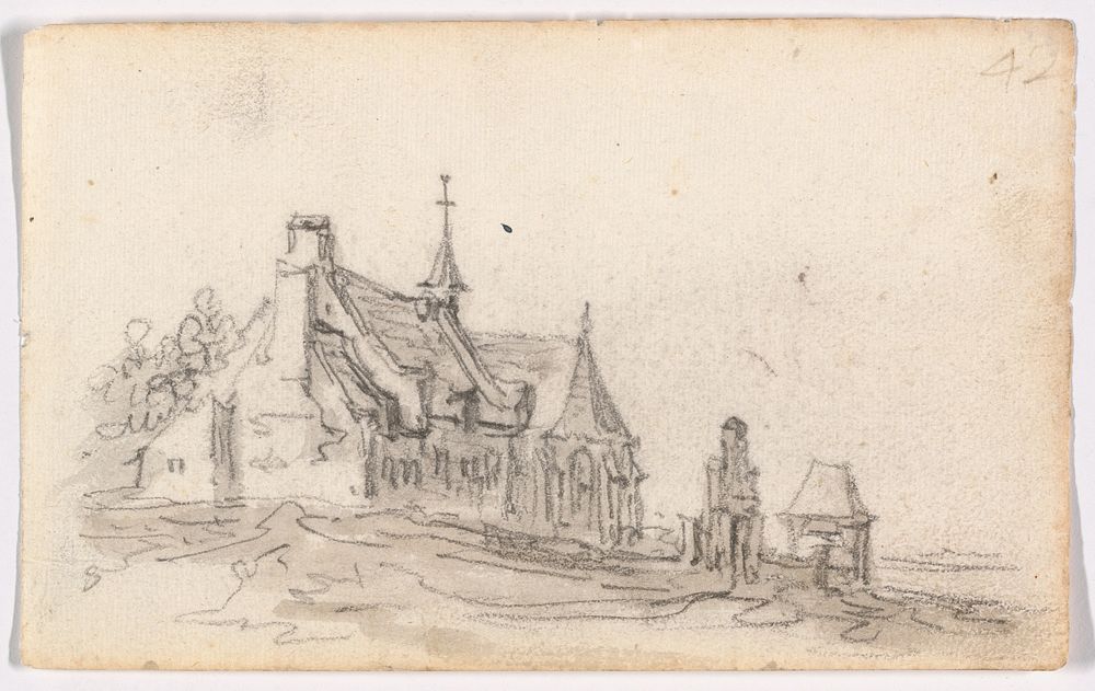 Leper House at Cleves by Jan van Goyen