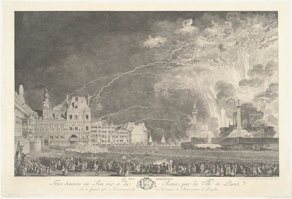 The Fireworks by Jean Michel Moreau, the Younger