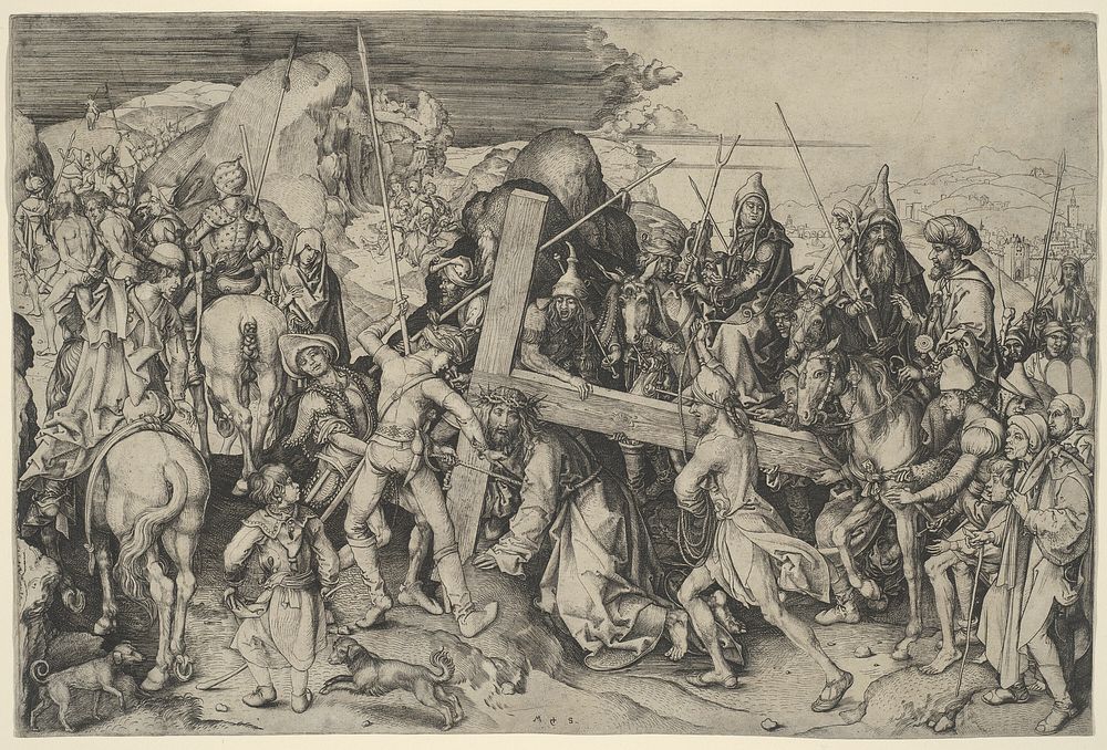 The Road To Calvary by Martin Schongauer