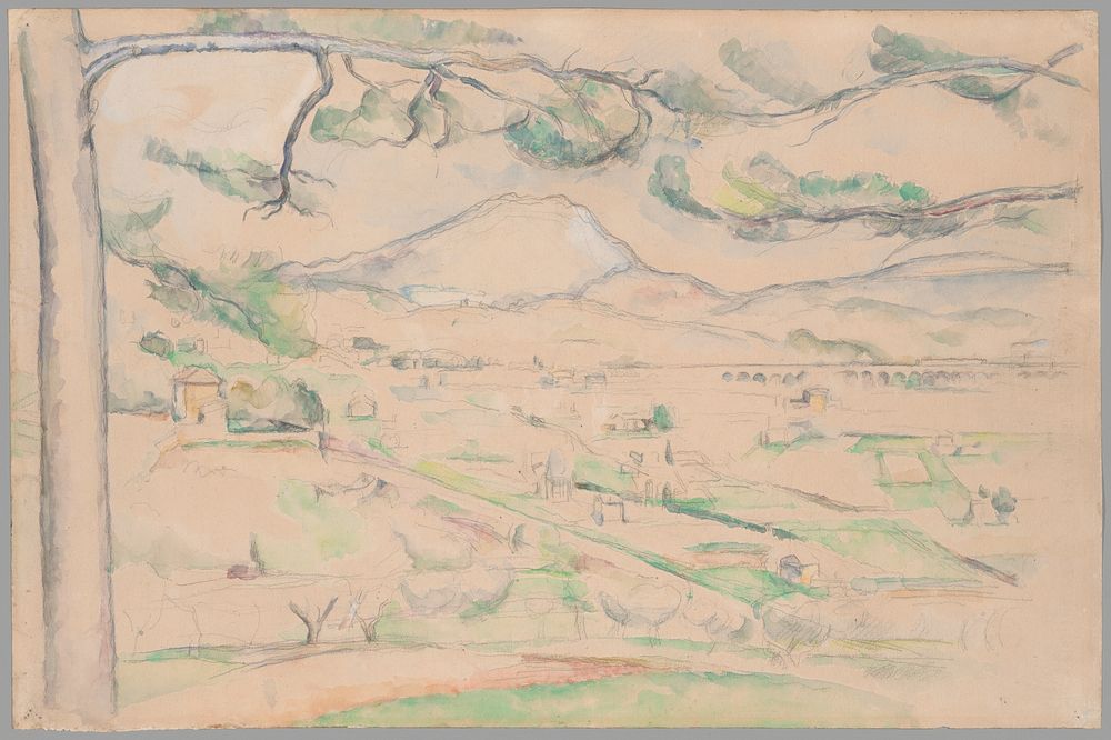Montagne Saint-Victoire (The Arc Valley) by Paul Cezanne