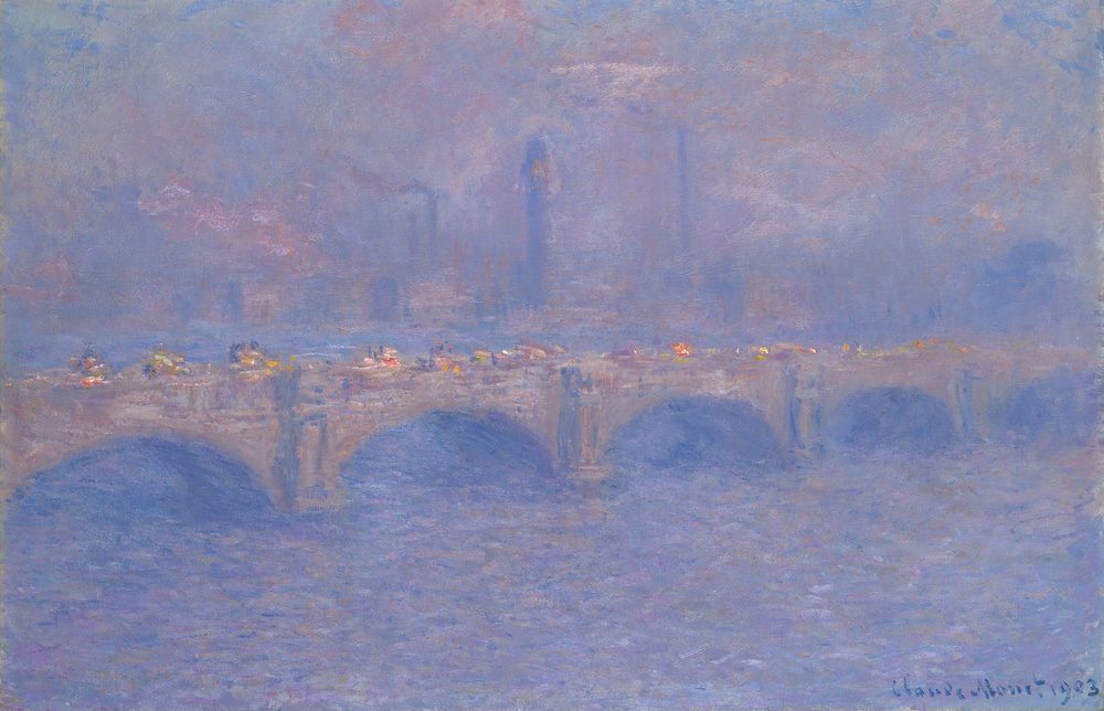 Waterloo Bridge, Sunlight Effect by Claude Monet