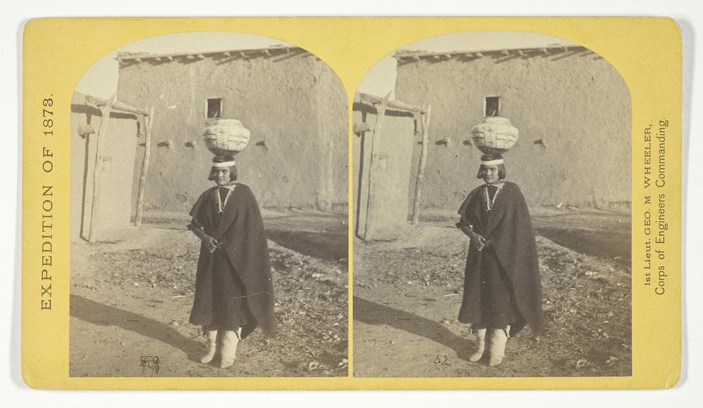Zuni Indian Girl, with water olla, No. 17 from the series "Geographical Explorations and Surveys West of the 100th Meridian"…
