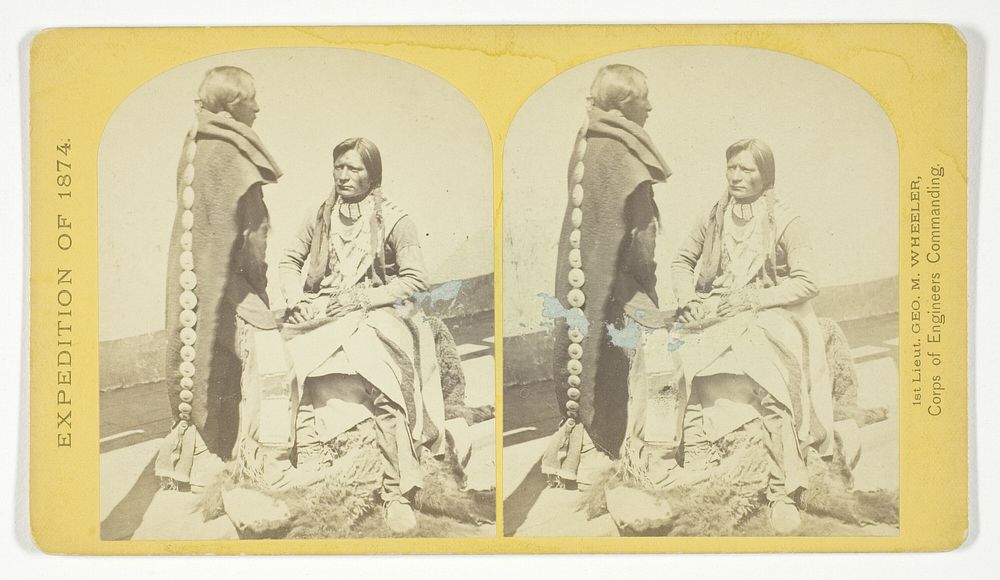 Ute Braves, of the Kah-poh-teh band, Northern New Mexico, in "full dress", No. 40 from the series "Geographical Explorations…
