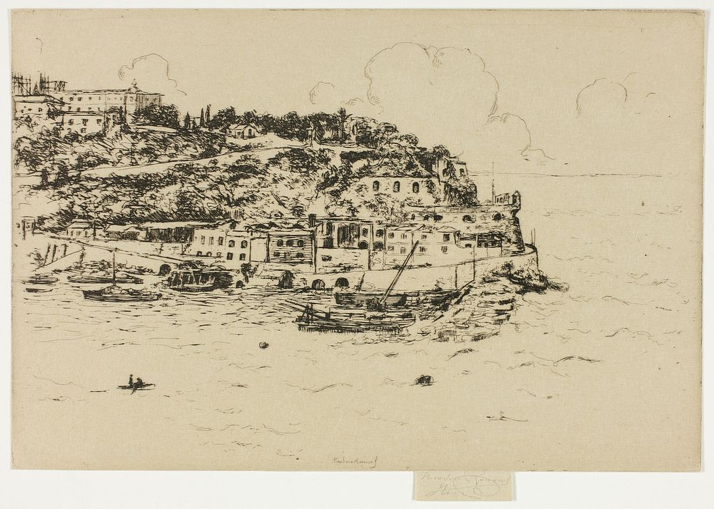 Monaco from La Condamine, Monte Carlo by Theodore Roussel