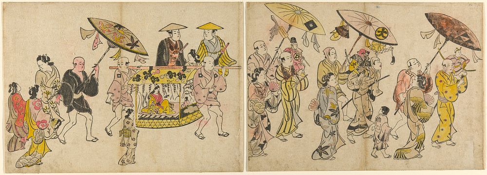 Parade of the Puppets by Okumura Masanobu